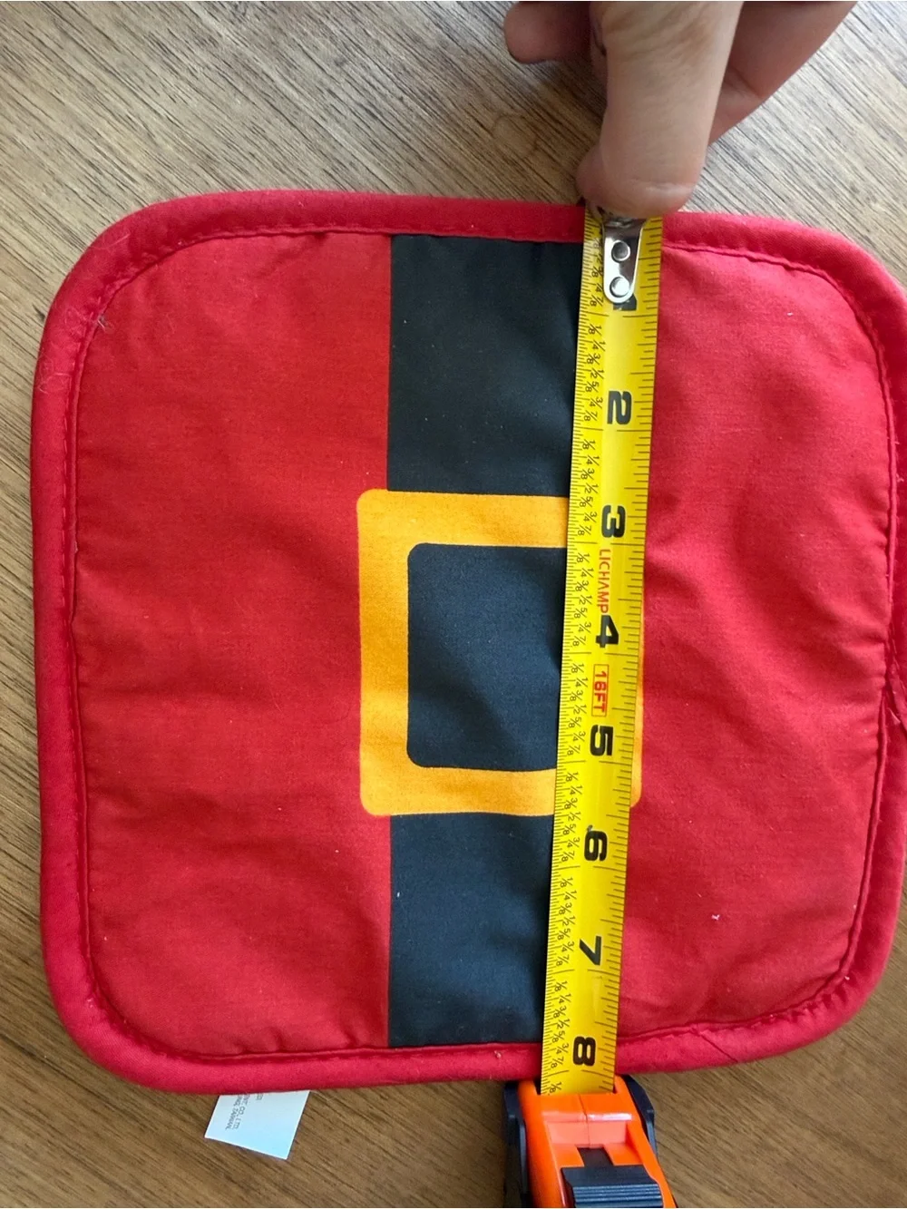 Target Red Santa Belt Pot Holder